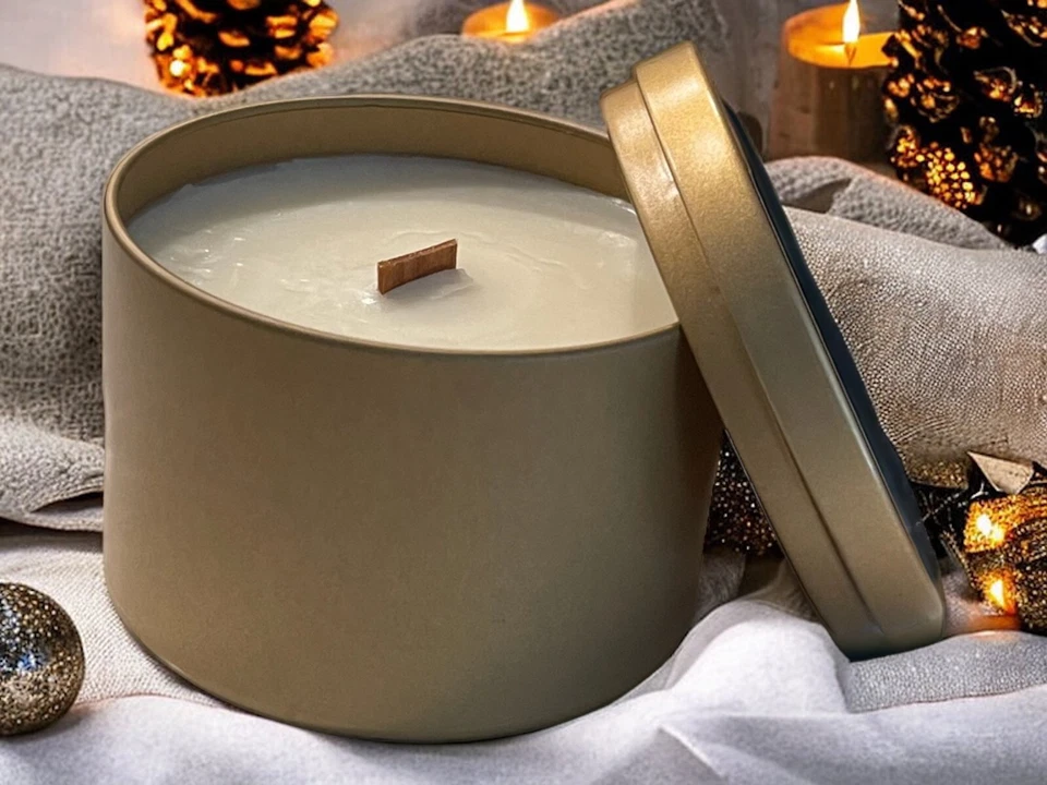 Vela de diseñador, cera de soja orgánica, hecha a mano, decoración del hogar, regalo de San Valentín Foto 2 de 4