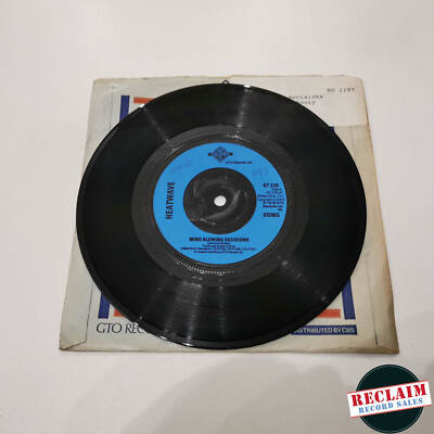 heatwave mind blowing decisions 7'' vinyl record very good condition