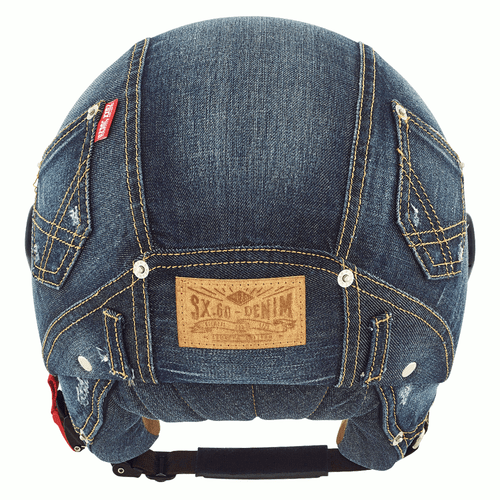 NEXX SX.60 SX60 Denim Cult Vintage Jean Material Half Motorcycle Helmet XS - 2XL - Bild 3 von 3