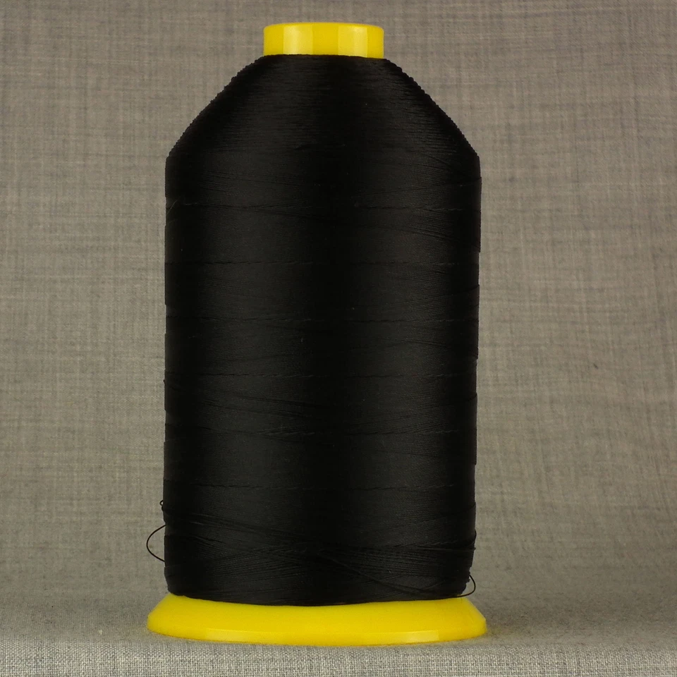 AMANN BONDED NYLON SEWING THREAD 40s TKT LARGE 3,500mtr SPOOL BLACK 40 LEATHER REPAIR