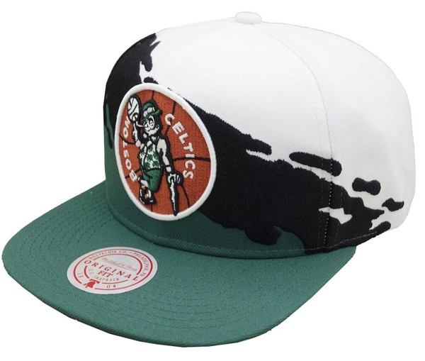 Mitchell & Ness Boston Celtics Paintbrush Snapback Hwc And Cap Kappe Basecap-image