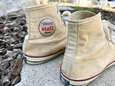 Vintage Converse All Star Staff Shoes 1960s-1970s Size 8 White | eBay