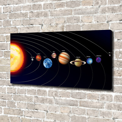 Leinwandbild Kunst-Druck 140x70 Bilder Weltall Sonnensystem