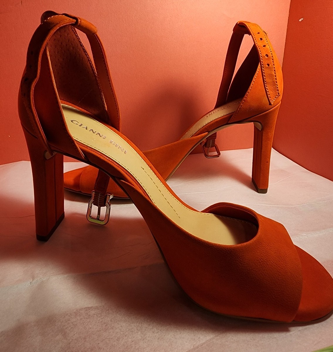 red dress with brown sandals Sevgi Long Dress tuscan red  Maison Stella & Suzie