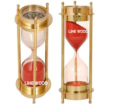 7 Zoll antike maritime Messing Sanduhr Sanduh...