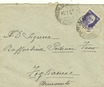 1196-VITTORIO EMANUELE III, AMBULANTE TOAST-PESCARA, PER FOGLIANISE, 1931