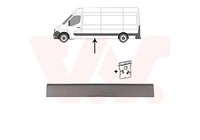 VAN Wezel 3799423 Zier-/Schutzleiste, Seitenwand Passend FüR Nissan Opel