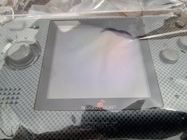 NEO GEO POCKET CONSOLE CARBON BLACK JAPAN USED TESTED stain on the screen