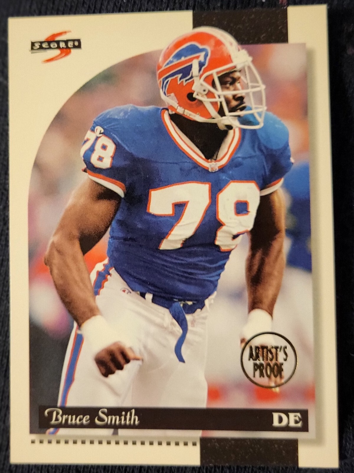 1996 Score Artist's Proof Bruce Smith #4 HOF Football Card
