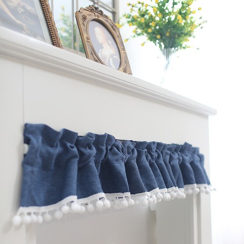 Small Short Curtain Window Kitchen Cafe Cabinet Door Valance Drape 1pc Screen - Picture 141 of 159
