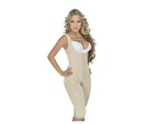 Faja Colombiana Long Leg Girdle With Back Covered Post Surgery Post Partum 0075