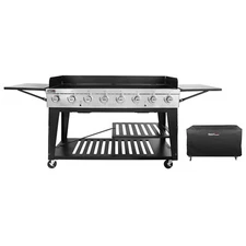 Royal Gourmet Large Event 8-Burner Propane Gas Grill with Barbecue Cover Outdoor