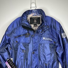 NWT 2002 Salt Lake Olympic US Ski and Snowboard Team Purple Long Jacket Size L