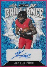 2022 Leaf Flash Football JEROME FORD #FB-JF1 Brilliance XRC Blue Autograph 15/25