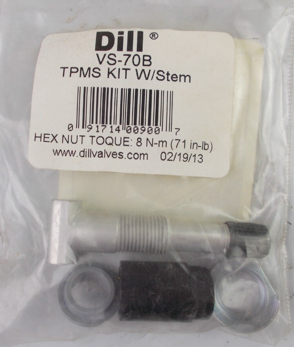 Tire Pressure Monitoring System (TPMS) Kit Valve StemBase Dill VS70B