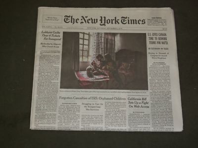 2018 SEPTEMBER 1 NEW YORK TIMES-U.S. GIVES CANADA TIME TO REWORK TERMS FOR NAFTA