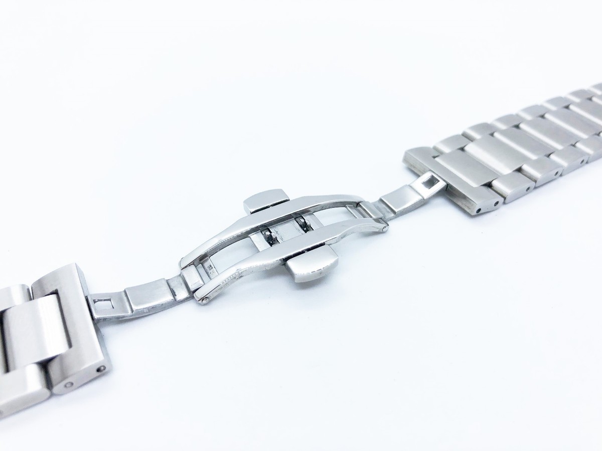 Cinturini Per Orologi In Acciaio Inossidabile 316L Massiccio, Argento - Foto 5