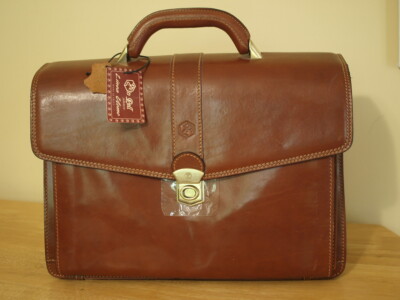 ebay leather briefcase