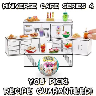      Miniverse Make It Mini Cafe Series 4! RECIPE GUARANTEED! Your Pick!