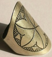 Ancient Handmade African Tuareg Ring Ethnic Tribal Jewelry Silver Gypsy Bohemian