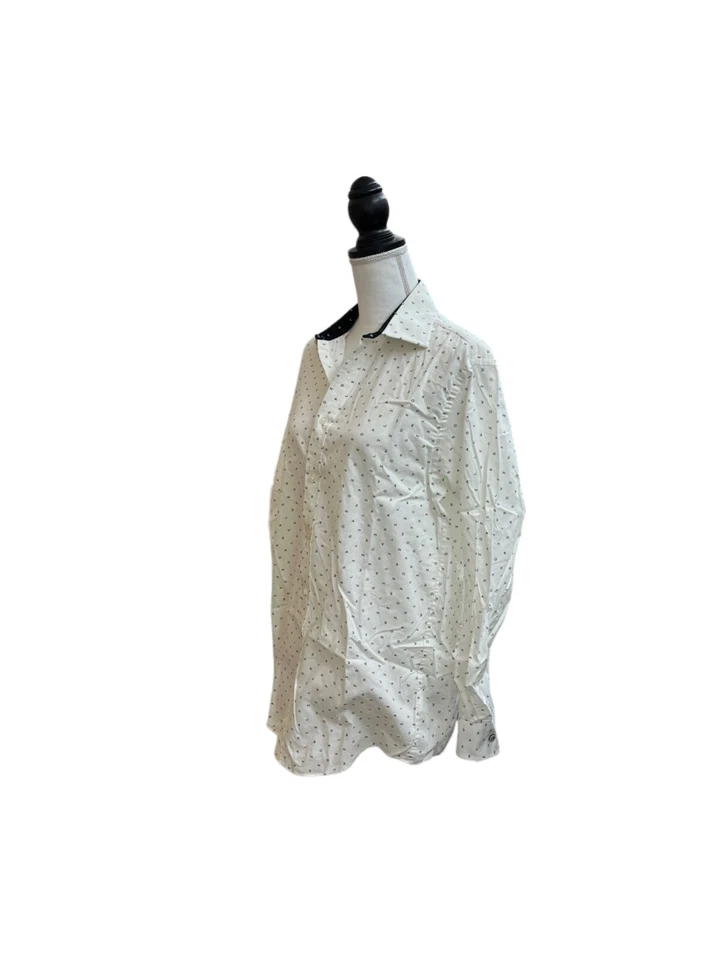 Sean John Mens Beige, Black Letters Tailored Fit Dress Shirt 15 1/2 - 32/33 - Image 2 of 4