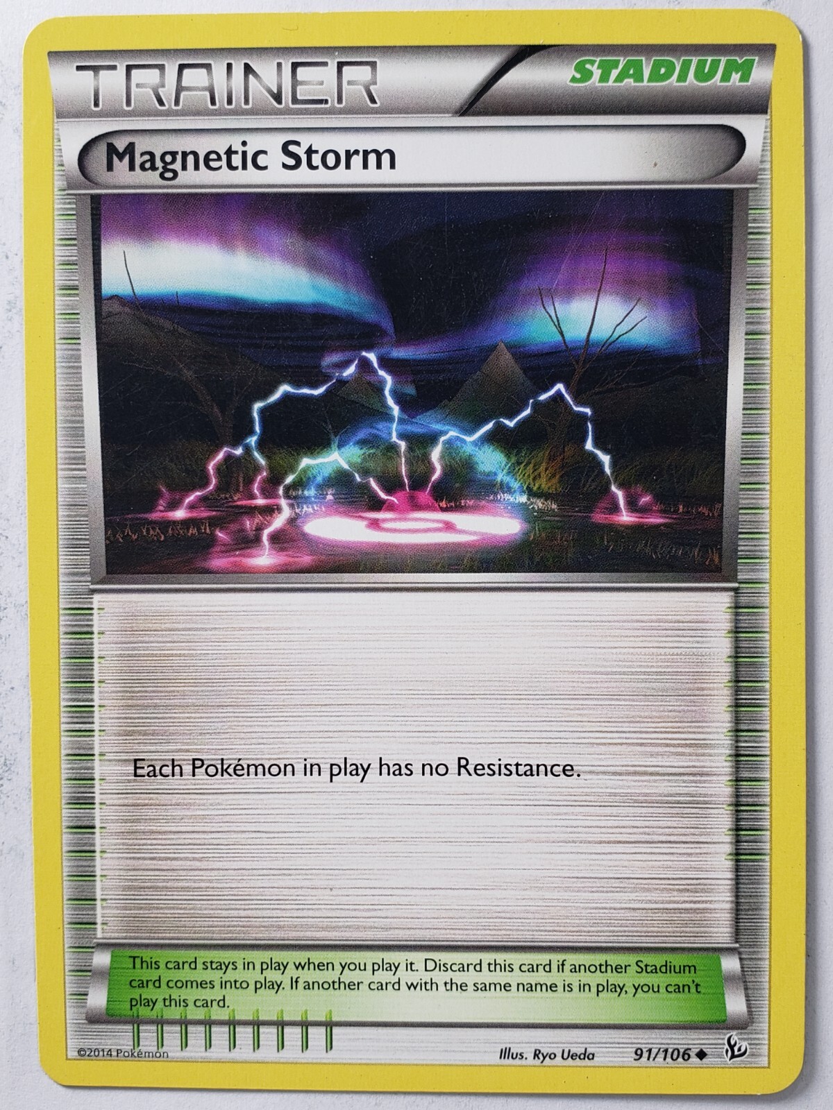 Magnetic Storm 91/106 - LP - XY Flashfire Pokemon Card $2 Combined Shipping