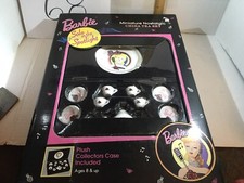 1995 Chilton Toys 12 piece Barbie Mini china TEA SET With Bonus Case