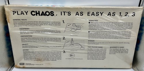 Vintage CHAOS Board Game by Lakeside Memory & Strategy Family Fun 1971 Complete - Picture 5 of 11