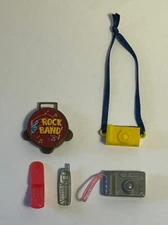 barbie doll misc electronics accessories lot/ phones camera bonus instrument 