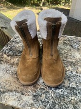 Koolaburra by UGG Lytta Short Sz 7 EU 38 Women's Suede Boots Chestnut 1122810