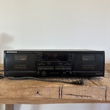 Pioneer Stereo Double Cassette Tape Deck CT-W404R Auto Reverse Recording