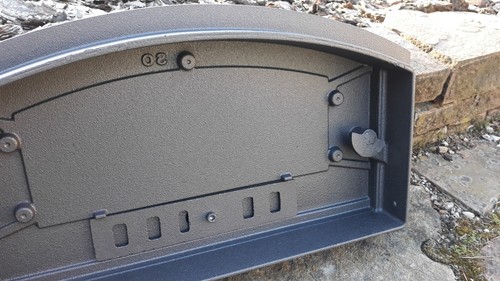 Cast Iron pizza oven door, bread oven doors, fire door 19,3" x 11" - R - Picture 4 of 12