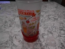 Maker's Mark Cocktail Essentials Frosted Tumbler Red Faux Wax Seal 12 oz.
