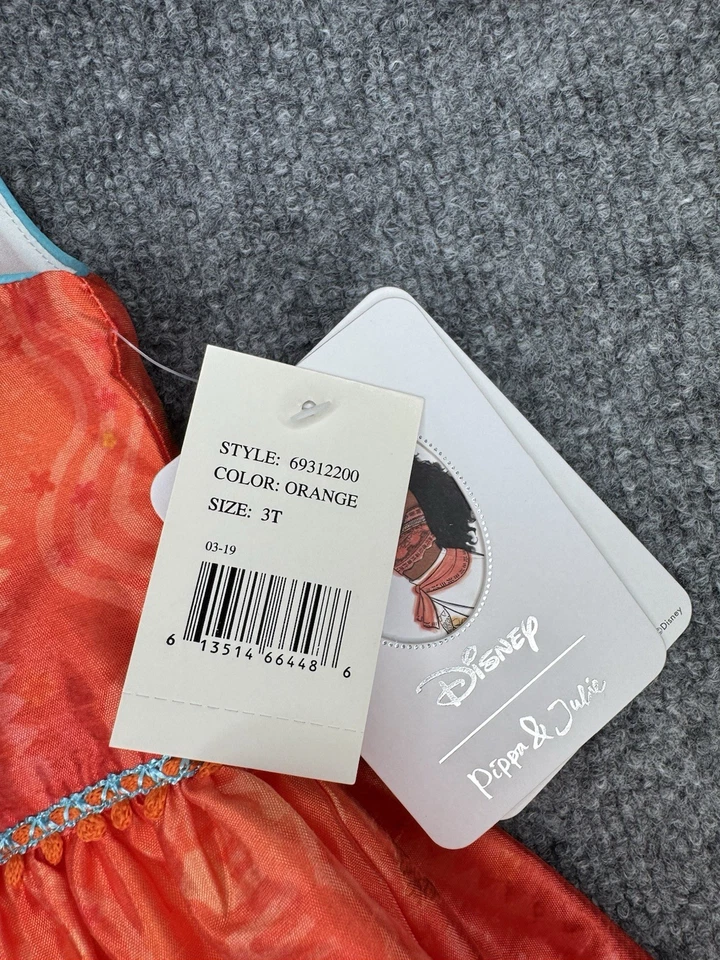 Girls Disney X Pippa & Julie Moana Dress Size 3T NWT NEW - Image 2 of 4