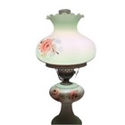 Hand Painted GWTW Lamp with Flowers -3 Way Light  — photo 2