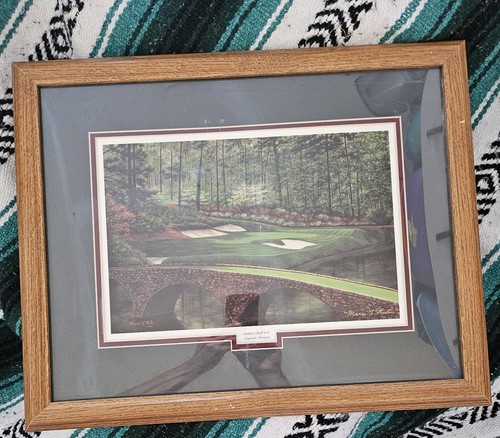 Masters 12th Hole Golden Bell Augusta Georgia Signed Marci L Rule 2001 Vtg Par 3
