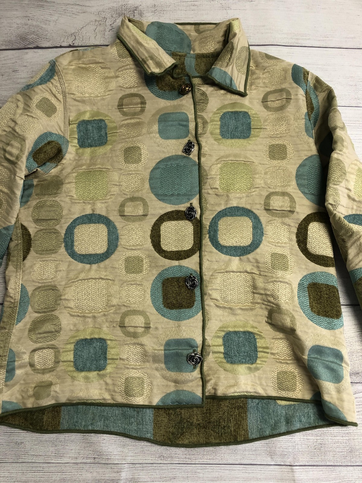 Winding River Jacket Womens Medium Multicolor Geo… - image 2