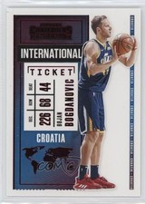 2020-21 Panini Contenders International Ticket Red Bojan Bogdanovic #16 0l9v