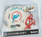 DAN MARINO Signed Miami Dolphins RETRO Mini Helmet AQUA Auto BECKETT COA W677174