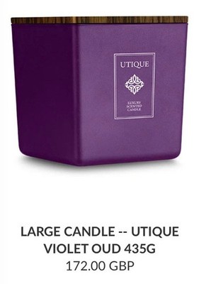 Fm World große Kerze - Utique Violet OUD 435G