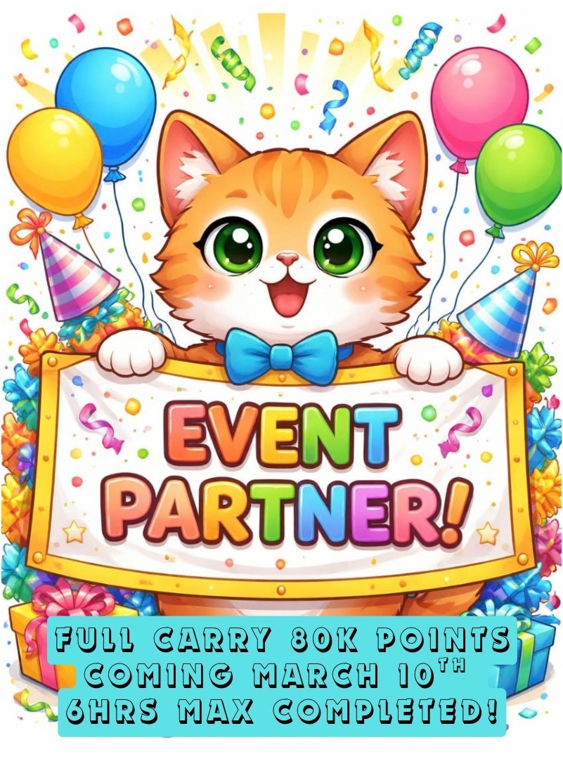MoGo ⚡ Event Partners ⚡ Coming 10th ⚡ 6Hrs Max Completed! 🚀 1x Slot