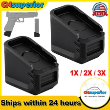 3X for Glock 17/22/34/35/19X/45 Gen2–5 Enhanced Added Weight Magazine Base Plate