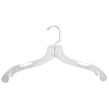 Clothing Hangers 17" White Heavy Duty, case of 100