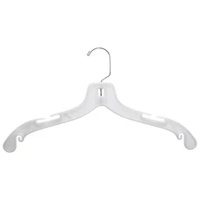 Clothing Hangers 17" White Heavy Duty, case of 100