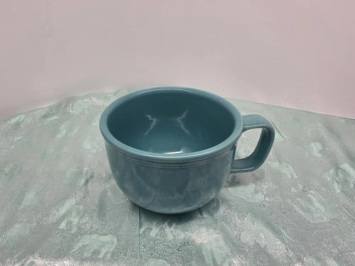 JUMBO mug CUP Turquoise   NEW HOMER LAUGHLIN FIESTA Blue