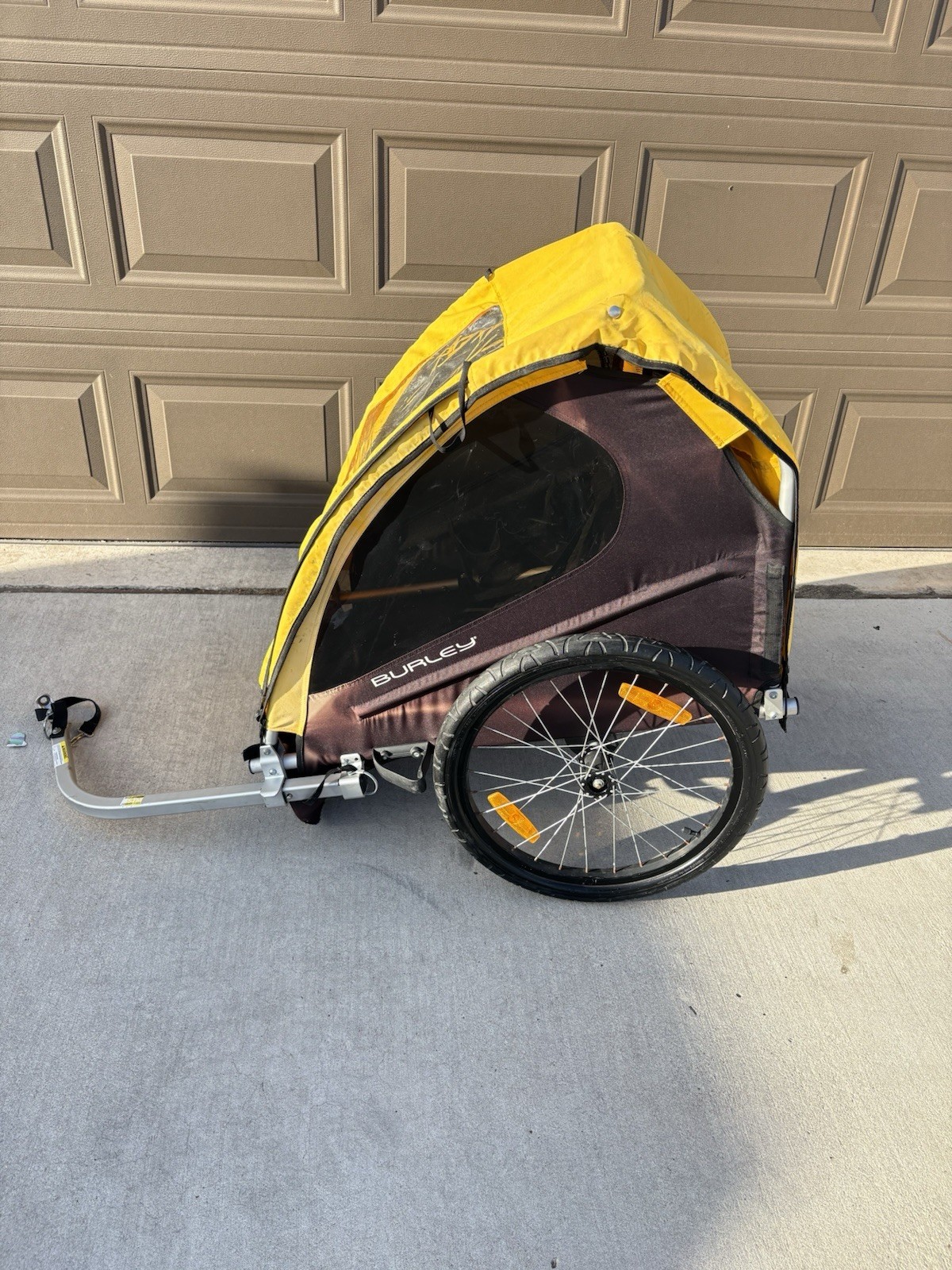 Burley Bee Double Two Seater Kids' Bike Trailer With Storage, Weather Proof