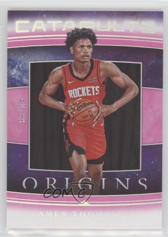 2023-24 Panini Origins Catapults Pink /99 Amen Thompson #1 Rookie RC