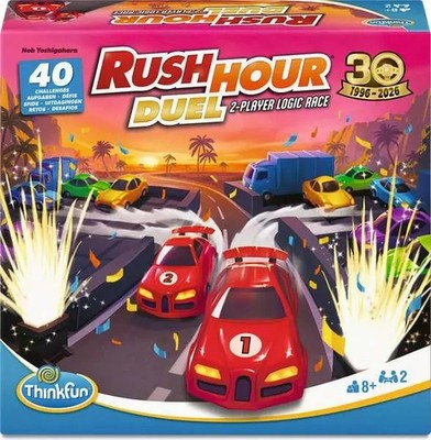 RUSH HOUR DUEL think fun EINS GEGEN EINS Puzzle LOGIKSPIEL MIT 40 HERAUSFORDERUNGEN und