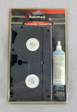 Radio Shack VHS Video Head Cleaning Cassette Solution Tape New Sealed