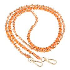 47" Purse Chain Strap DIY Bag Chain Strap Replacement Adjustable Orange Gold